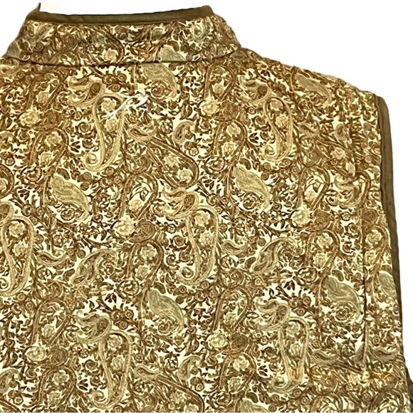 Columbia Women’s River Resort Wingbeat Micro-Suede Vest Paisley Tan L Gorpcore - Picture 4 of 12